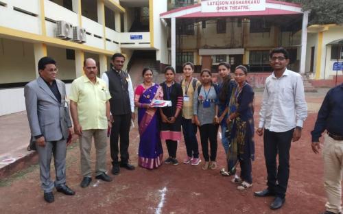 In the science exhibition on the occasion of Annual college gathering students won the Second Prize for Optical Box Experiment and the respected dais.