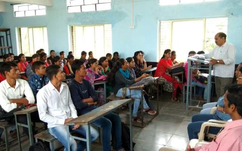 Teachers Day was celebrated by the Dept of Chemistry in Hall No. 50 of our college on date 05 September 2018. The chief guest of the event was Dr. A S Hange, Vice Principal, Mrs. K. S. K. College, Beed