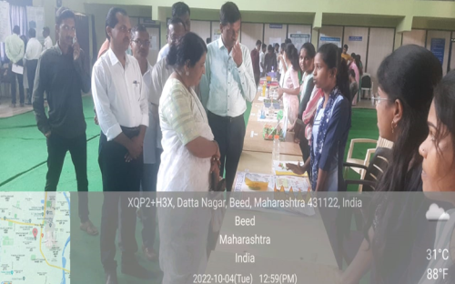 The Students of chemistry department, has actively participated in District level science exhibition organized by science association of college on 04 Oct. 2022