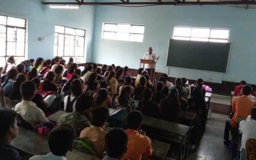 Guest Lecture Of Dr.Shivaji Sanjekar, Retaired teacher Akluj on Vedic -Mathematics was organized by the Department of Mathematics on date 01-08-2019