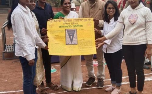  Republic Day Poster Presentation with HoD Dr. Anita Shinde, Mr. Sanjay Kale and Students