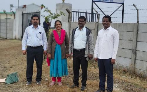 Educational tour at Solar Plant, Rohatwadi, Ta. Patoda, Dist.  Beed 30/12/2021