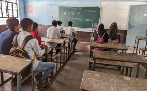 Urdu Calligraphy competition organised by Urdu department in 2022