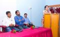 Dr.Deepa Kshirsagar is delevring speech in campus interview.
