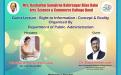 Online Guest lecture on Right to information concept & reality 2021-2022