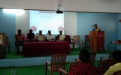 Dr. Maheshmalkar P.R.  delivering the introductory speech and the respected dais