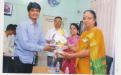 Mr. khetri H.R. To Felicitated Dr. smita Auchar  