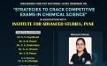 Department of chemistry organized online webinar for UG and PG students on Strategies to crack competitive exam in chemical science held on 19 May 2022